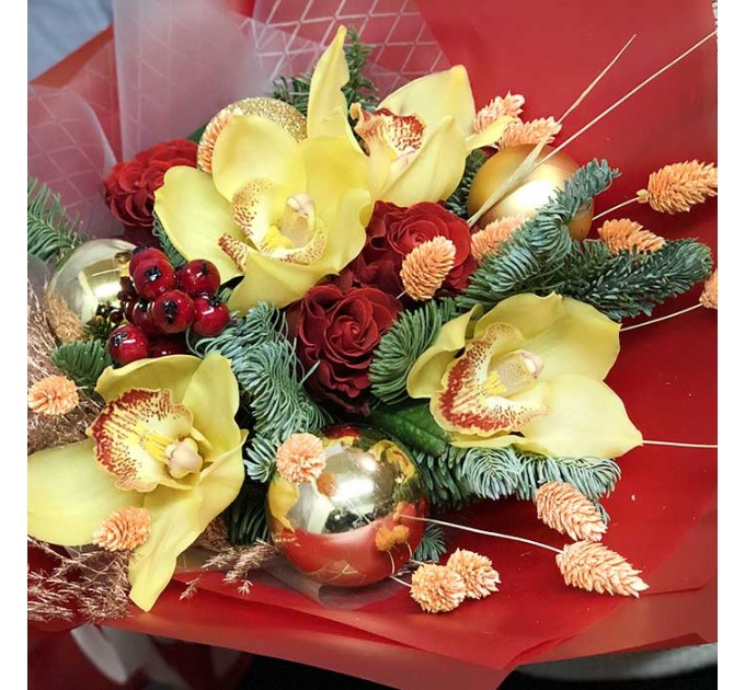 Зимний букет «Глинтвейн»