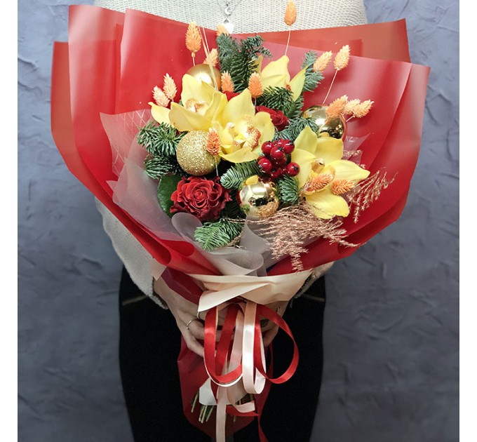 Зимний букет «Глинтвейн»