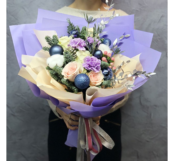 Зимний букет «Зефир»