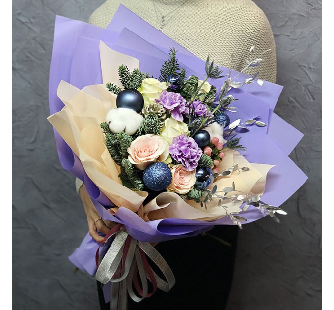 Зимний букет «Зефир»