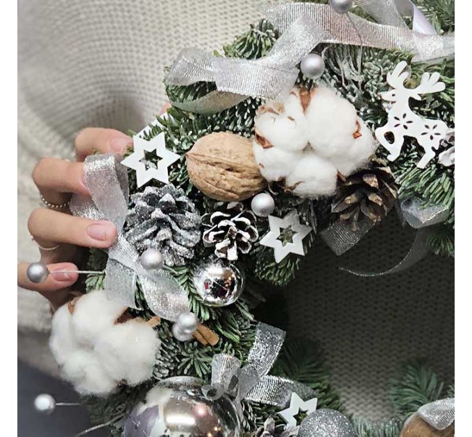 Зимний веночек «Домашний уют»