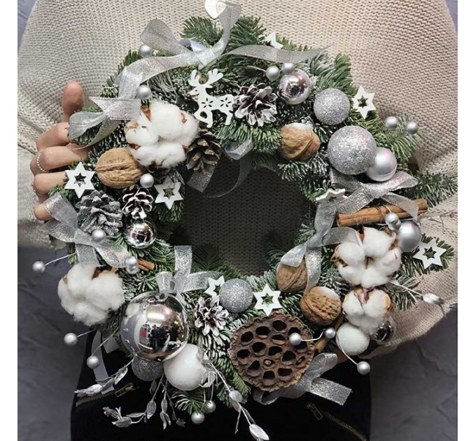 Зимний веночек «Домашний уют»