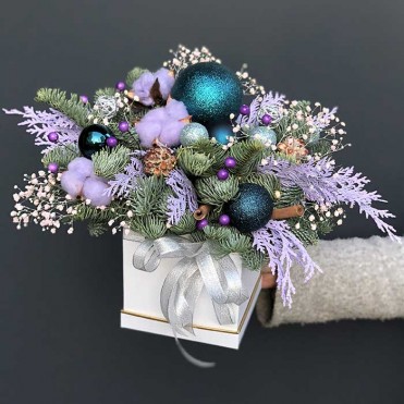 Зимняя композиция «Радость детства»