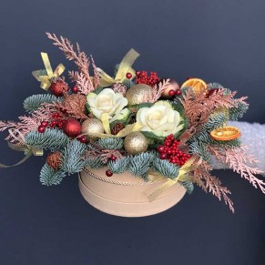 Зимняя композиция «Серпантин»