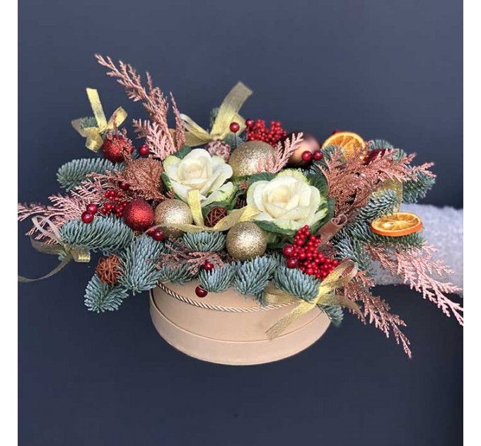 Зимняя композиция «Серпантин»