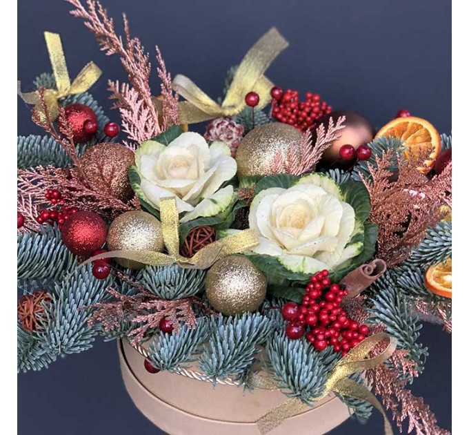 Зимняя композиция «Серпантин»