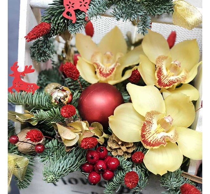 Зимняя композиция «Теплые чувства»