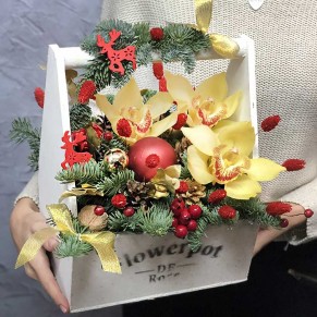 Зимняя композиция «Теплые чувства»