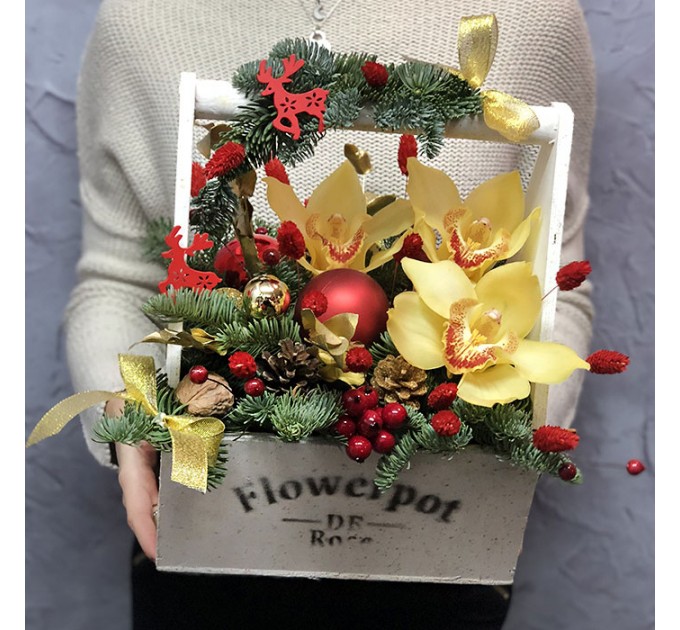 Зимняя композиция «Теплые чувства»