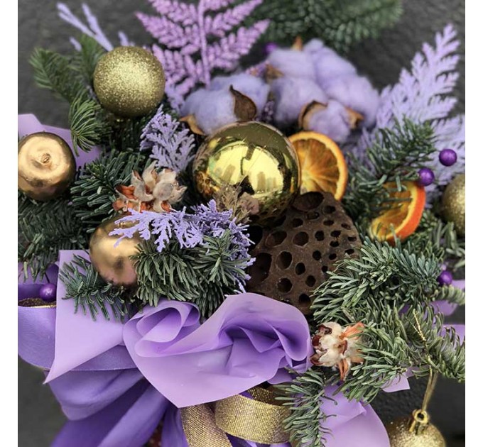 Зимняя композиция «Золотая зима»