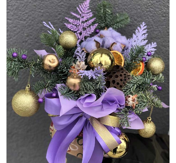 Зимняя композиция «Золотая зима»